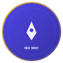 Seal illustration representing ISO 9001 aligned facility certification